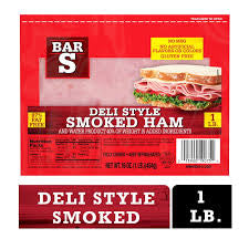 BAR S DELI STYLE SMOKED HAM 16 OZ