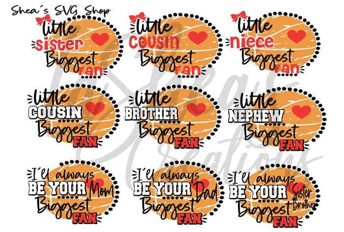 Basketball Biggest Fan SVG Bundle