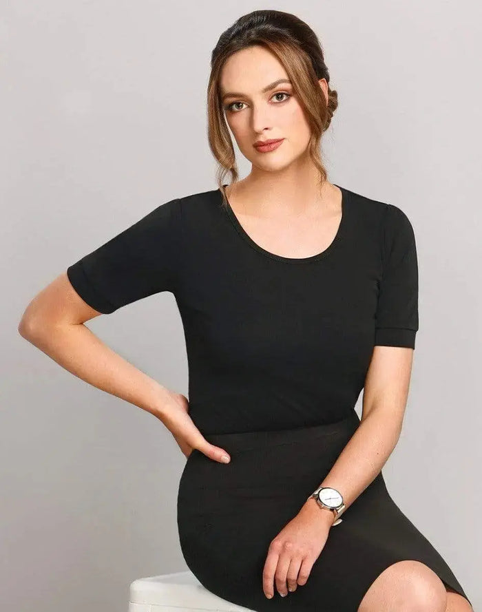 BENCHMARK Women's Scoop Neck T-Top M8800 Metro Workwear.