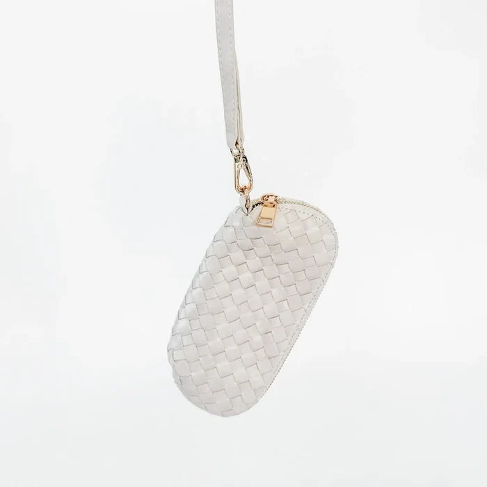 Dylan Woven Sunglass Case Wristlet