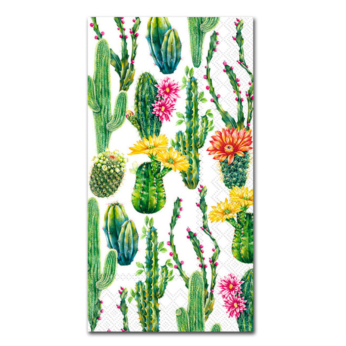 Exotic Desert Garden Paper Guest Towels - Buffet Napkins