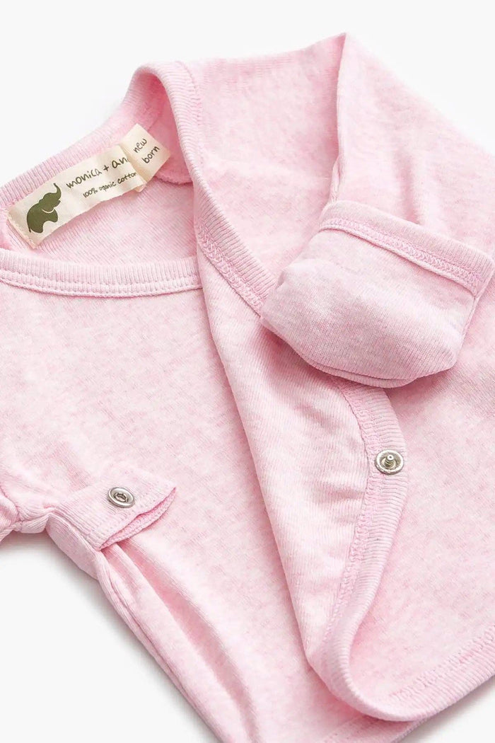 Hello Baby Set - Light Pink Heather