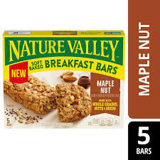 NATURE VALLEY SOFT BAKED MAPLE NUT BREAKFAST BARS PACK 8.85 OZ 5-1.77 OZ BARS