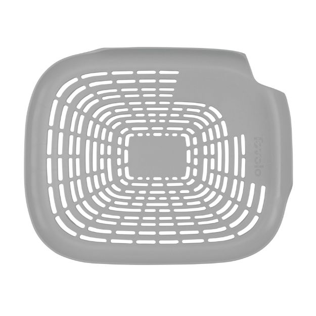 Tovolo Prep N’ Rinse Flat Colander: Oyster Gray