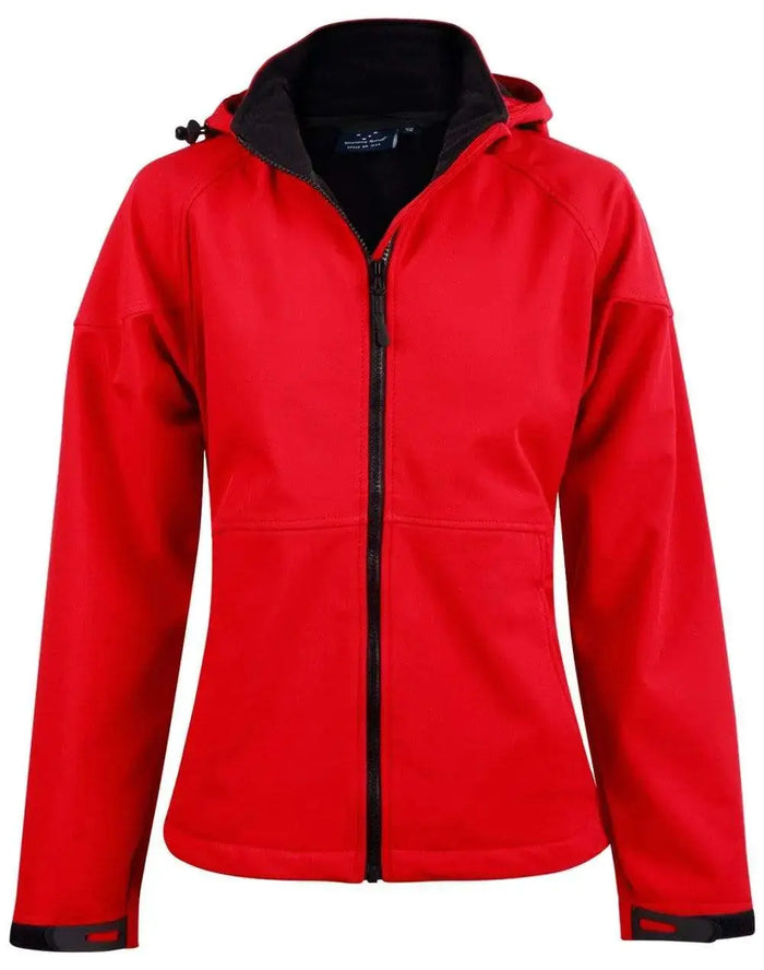 Winning Spirit Aspen Softshell Hood Jacket Ladies' Jk34 Metro Workwear.