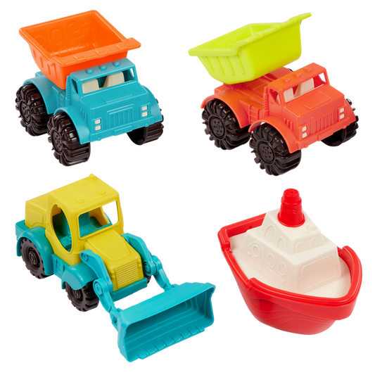 4-pack toy sand vehicles for kids