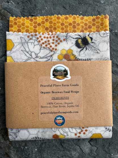 Organic Beeswax Fabric Food Wraps
