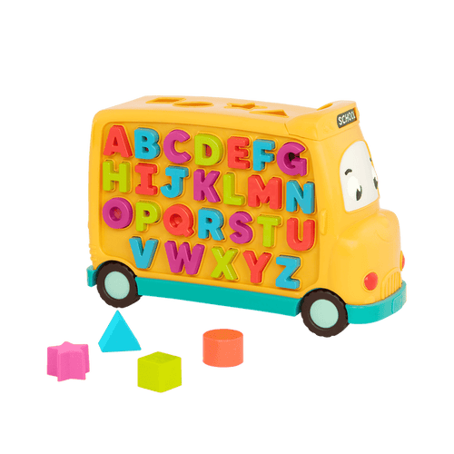Educational school bus toy.