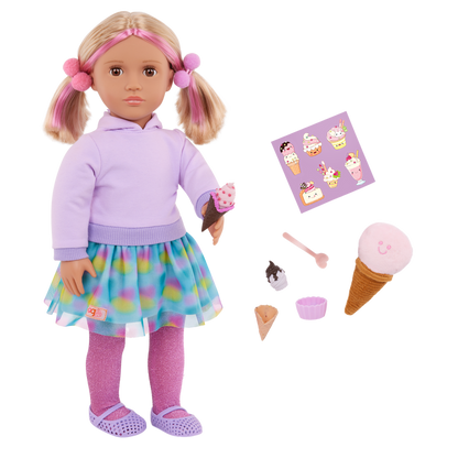 Our Generation 18-inch Doll Andy and Ice Cream Accessories