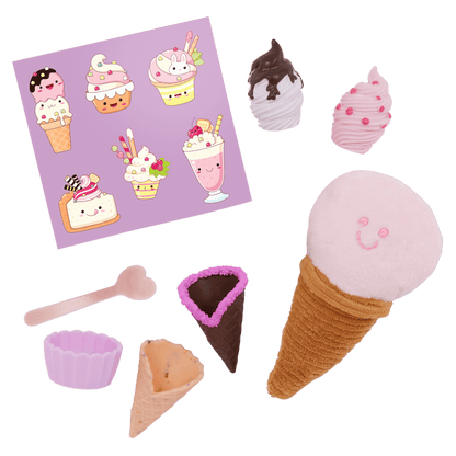 Our Generation 18-inch Doll Andy and Ice Cream Accessories