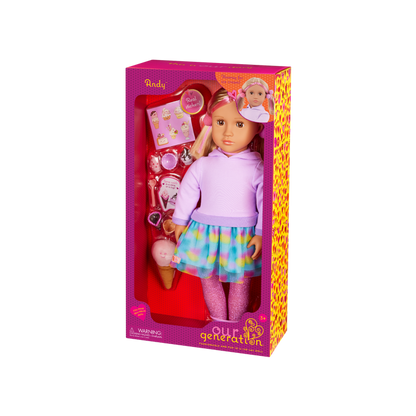 Our Generation 18-inch Doll Andy and Ice Cream Accessories