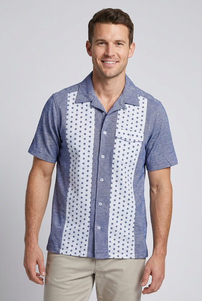 Antonio | Men's Pique Panel Shirt