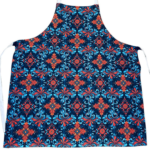 Apron - Red & Blue Rosemaling