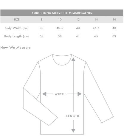 As Colour youth long sleeve tee 3008 Casual Wear As Colour