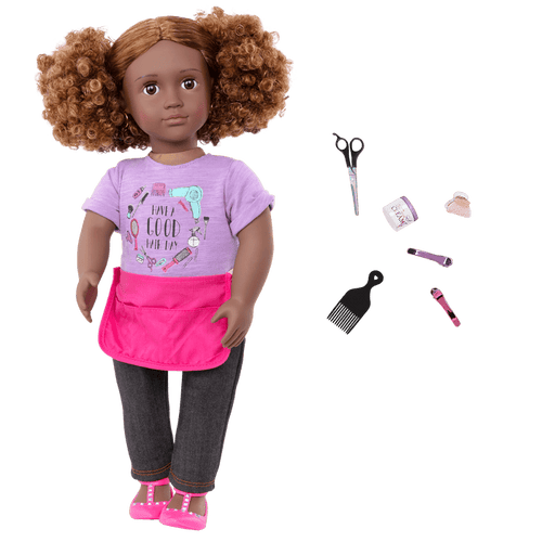 Our Generation 18-inch Hairdresser Doll Ashanti