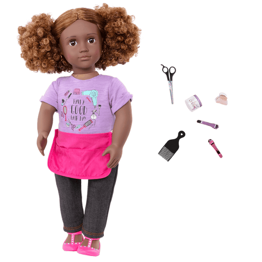 Our Generation 18-inch Hairdresser Doll Ashanti