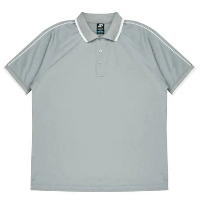 Aussie Pacific Double Bay Men's Polo Shirt 1322  Aussie Pacific SILVER/WHITE S