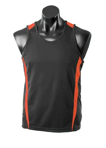 Aussie Pacific Eureka Kids Singlet 3104 Casual Wear Aussie Pacific Black/Orange 6