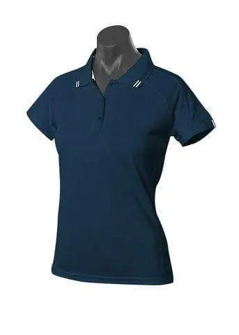 Aussie Pacific Flinders Women's Polo Shirt 2308 Casual Wear Aussie Pacific Navy/White 6