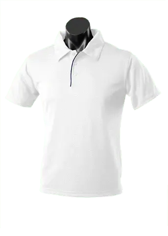 Aussie Pacific Men's Yarra Polo Shirt 1302 Casual Wear Aussie Pacific White/Navy S