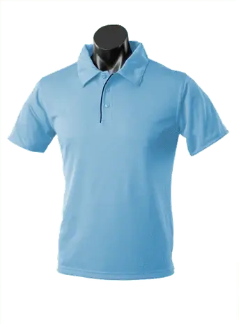 Aussie Pacific Men's Yarra Polo Shirt 1302 Casual Wear Aussie Pacific Sky/Navy S