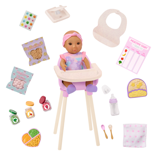 Baby Emilia & Mealtime Set - Our Generation
