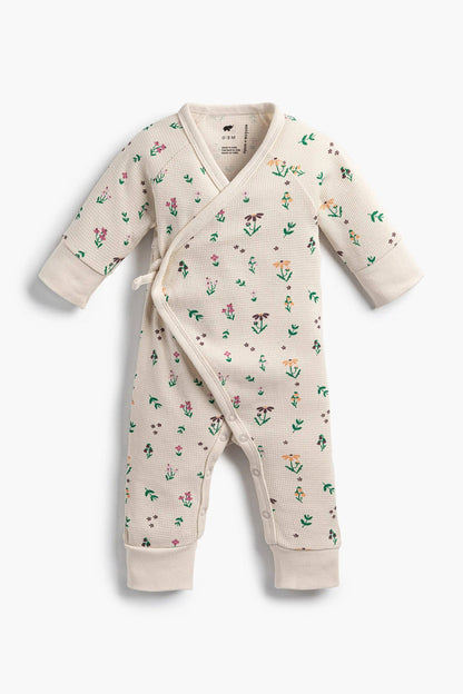 Baby Kimono Tie One-Piece - Fall Flowers