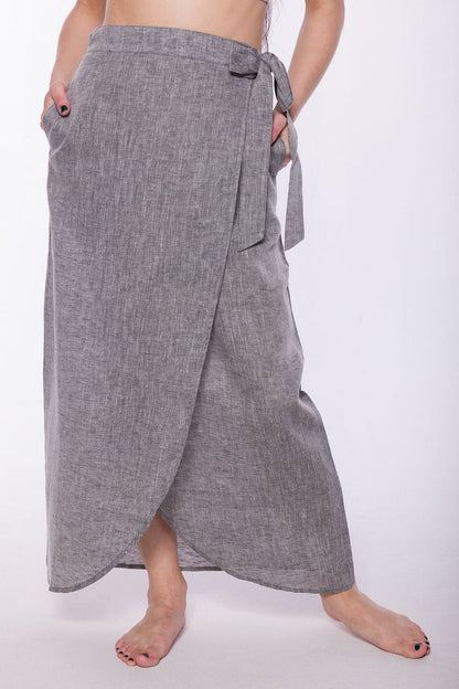Barbados | Women's Stainproof Linen Lyocell Skirt