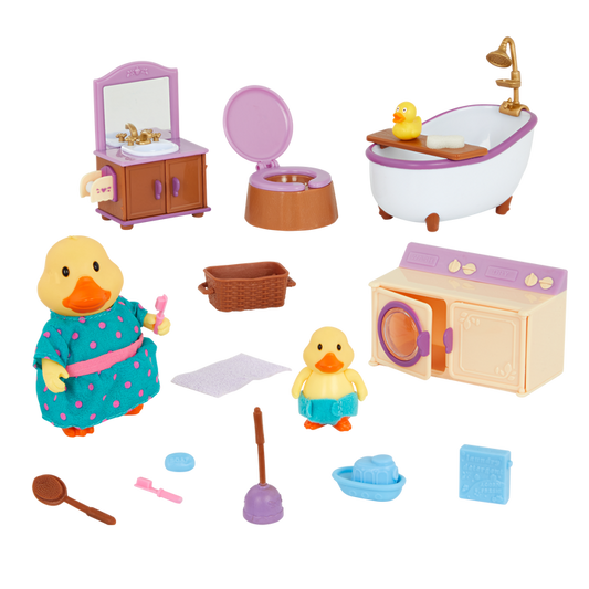 Bathroom & Laundry Set - Deluxe - Li’l Woodzeez