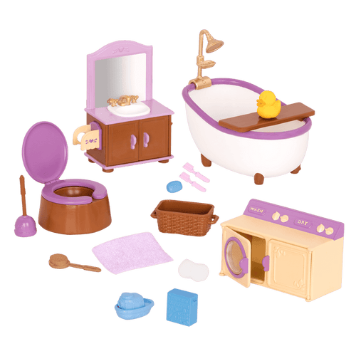 Bathroom and laundry playset