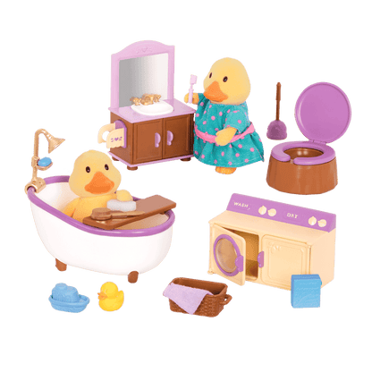 Bathroom and laundry playset