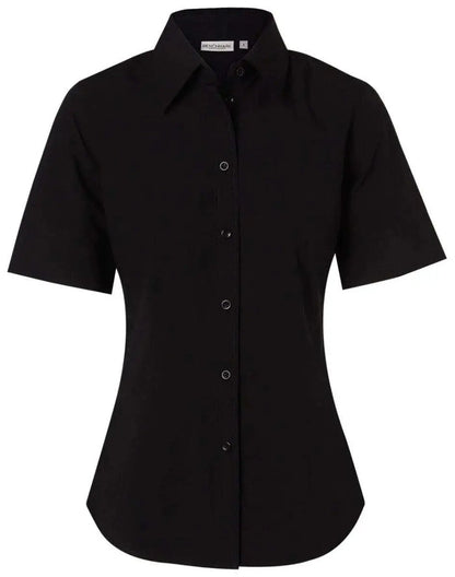 BENCHMARK Women's Cotton/Poly Stretch Sleeve Shirt M8020S Metro Workwear.
