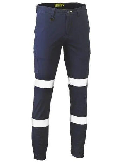 Bisley Workwear Work Wear Navy / 77 R Bisley TAPED BIOMOTION STRETCH COTTON DRILL  BPC6028T