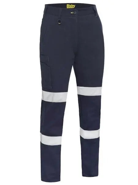 Bisley Women's Stretch Taped Cotton Cargo Work Pants BPLC6008T Work Wear Bisley Workwear Navy 6