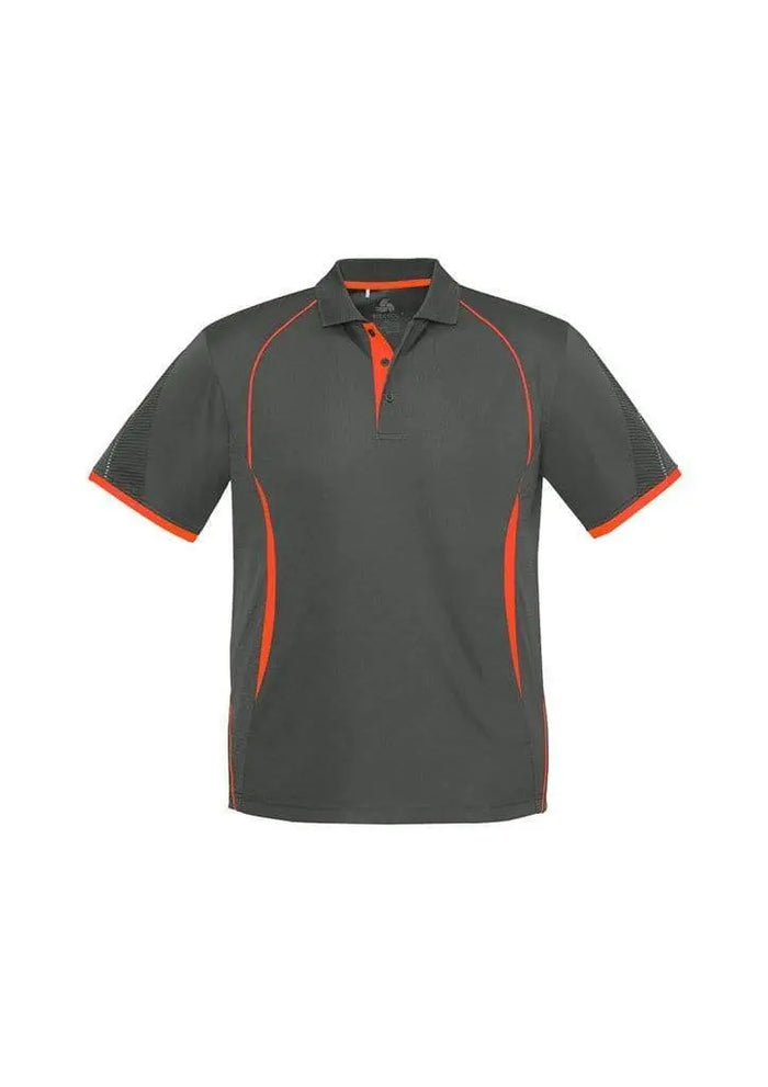 Biz Collection Casual Wear Grey/Fluoro Orange / 4 Biz Collection Razor Kids Polo P405KS