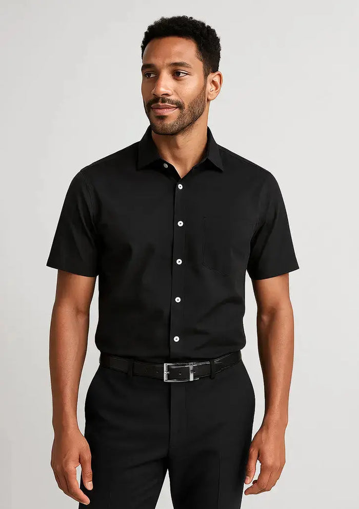 Biz Corporates Charlie Men's Classic Fit Short Sleeve Shirt RS968MS Biz Corporates