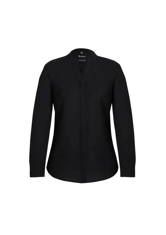 Biz Corporates Juliette Womens Plain Blouse 44210 Corporate Wear Biz Corporates 4 Black