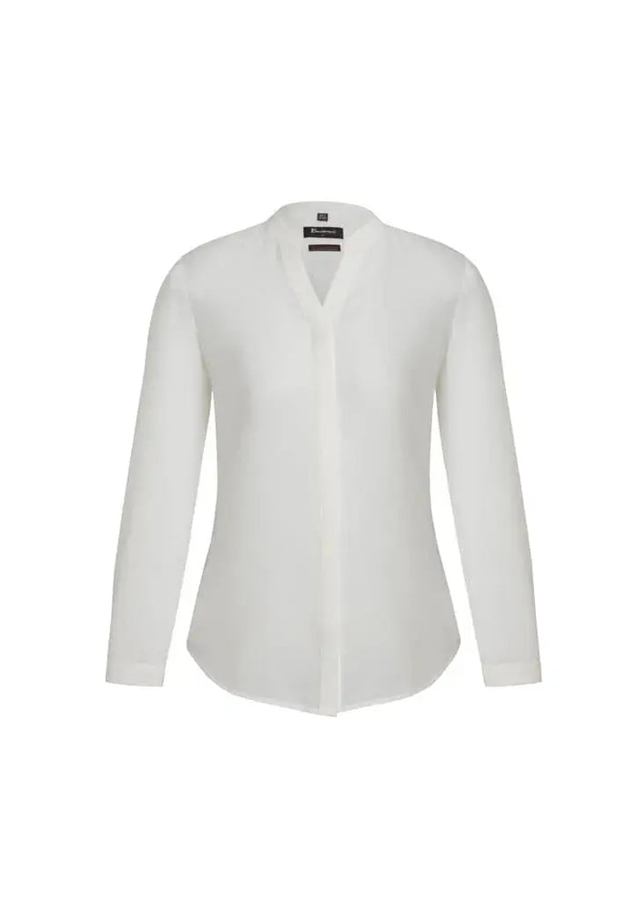 Biz Corporates Juliette Womens Plain Blouse 44210 Corporate Wear Biz Corporates 4 Ivory