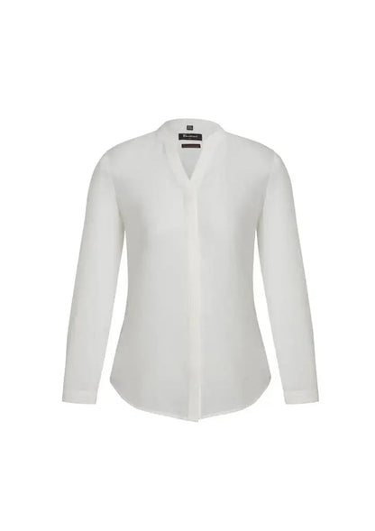 Biz Corporates Juliette Womens Plain Blouse 44210 Corporate Wear Biz Corporates 4 Ivory