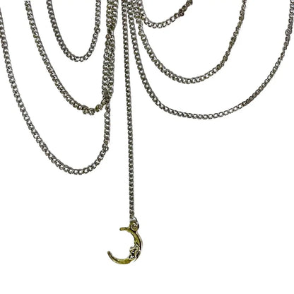Women's Boho-Chic Open Heart Celestial Layering Thigh Chain, Body Jewelry - OS - Wild Time Fashion