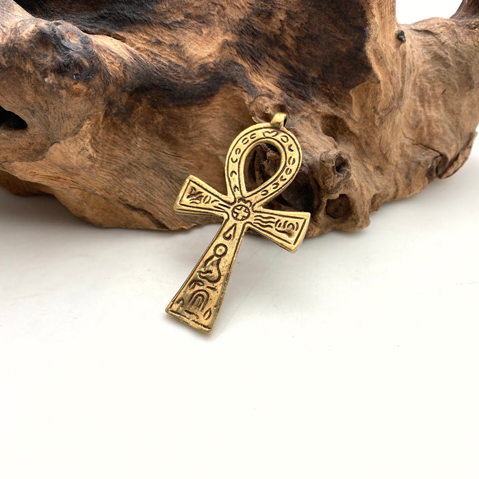 Brass Ankh Cross Pendant (SBC10)