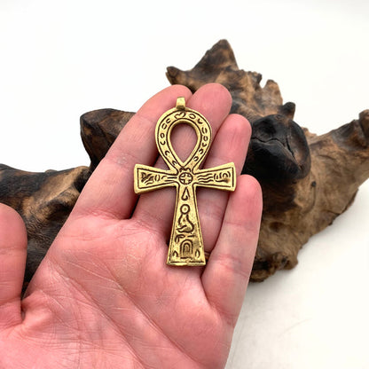 Brass Ankh Cross Pendant (SBC10)