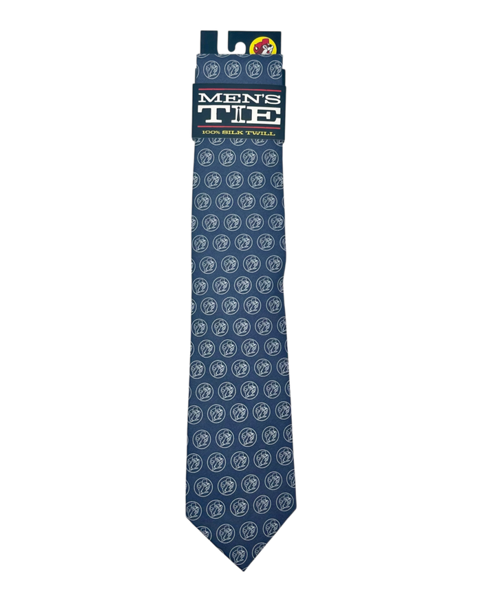 Gray patterned silk twill tie - 100% silk material