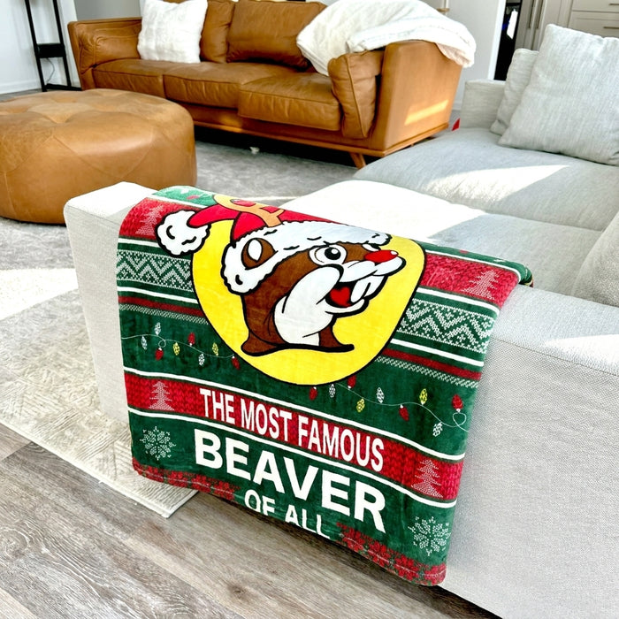 Buc-ee's Christmas 2026 Famous Beaver Blanket