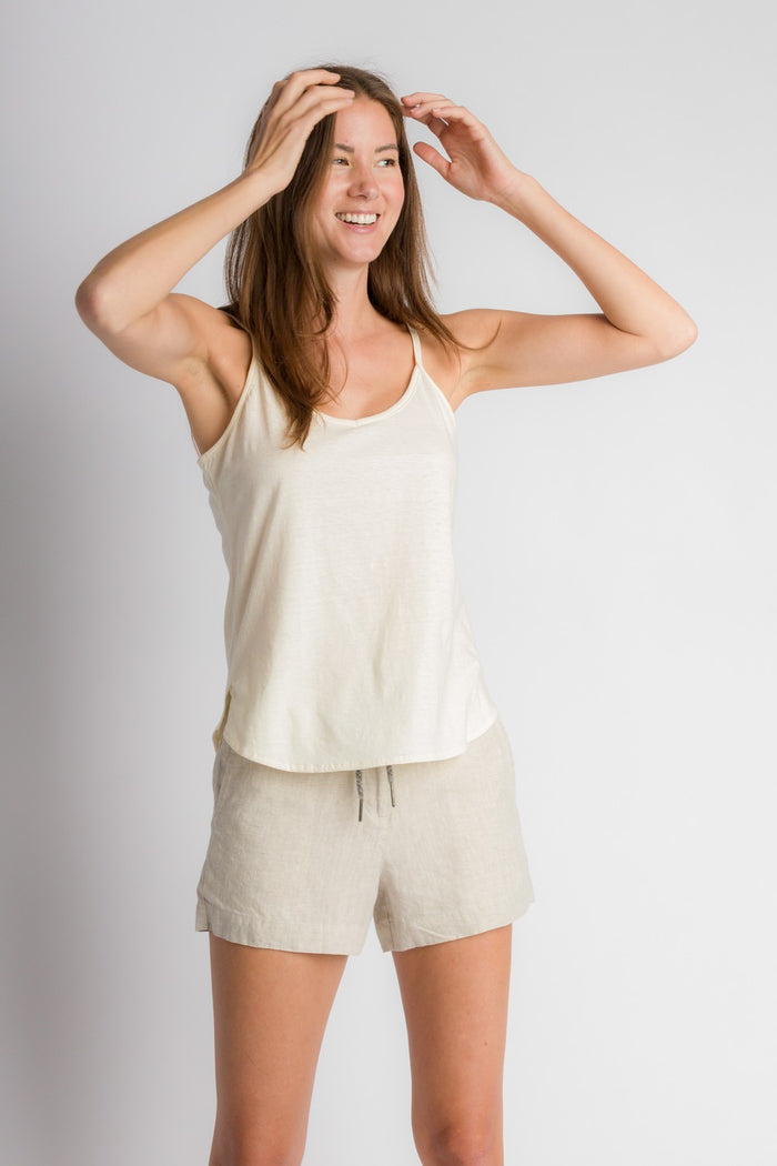Cami | Women's Anti-Stain Cotton Linen Knit Camisole