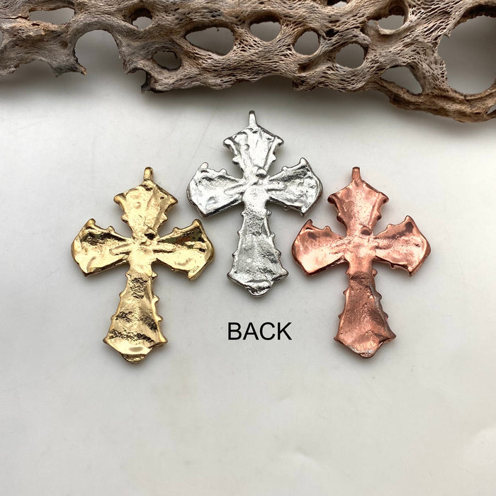 Catholic Cross Solid Brass Pendant (Available In 3 Options) (SBC28)