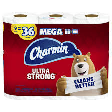 CHARMIN ULTRA STRONG MEGA ROLLS 9=36