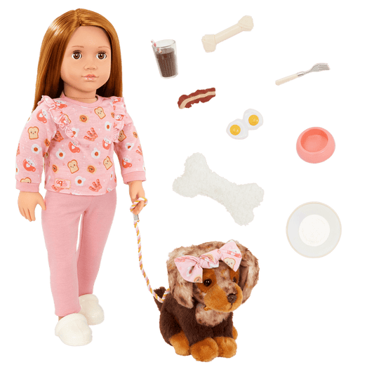 Our Generation 18-inch Doll & Pet Claudia & Cinnamon