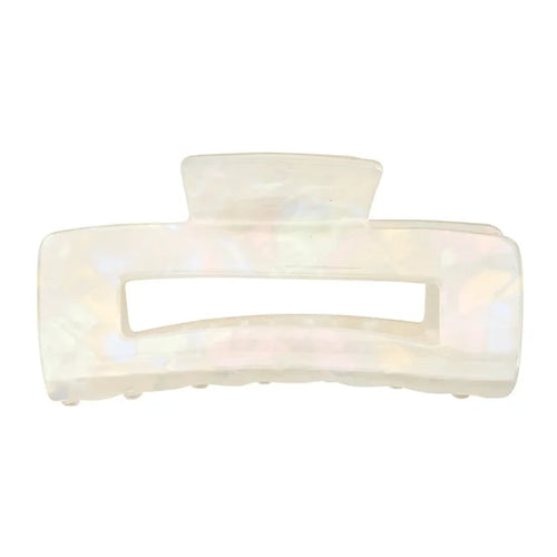 Claw Clip - White Marble