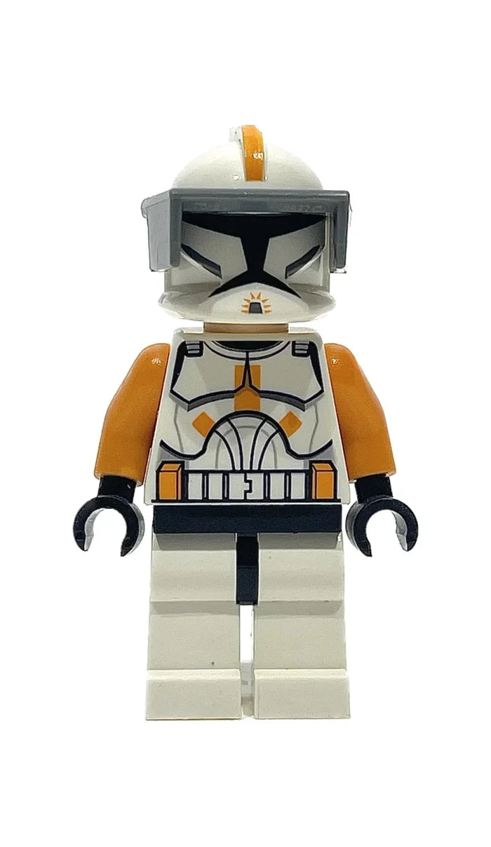 Clone Trooper Commander Cody, 212th Attack Battalion (Phase 1) - Dark Bluish Gray Visor, Large Eyes